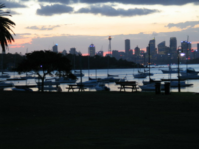 sundown over sydney