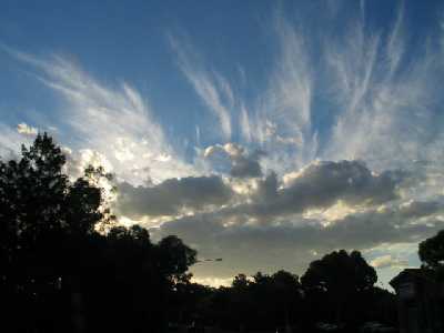 late afternoon sky