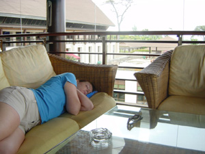 Tired out.