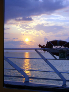 From the ferry, on the way back to Singapore.