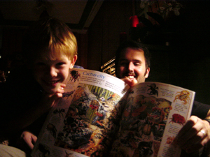 I think boys like bug books.